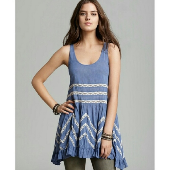 Free People Dresses & Skirts - Intimately Free People Voile and Lace Trapeze Slip